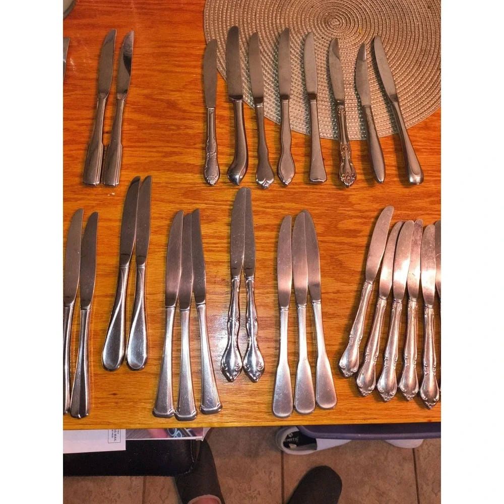 46 Stainless Steel Hollow Handle Knifes 20 Different Designs To Pick From